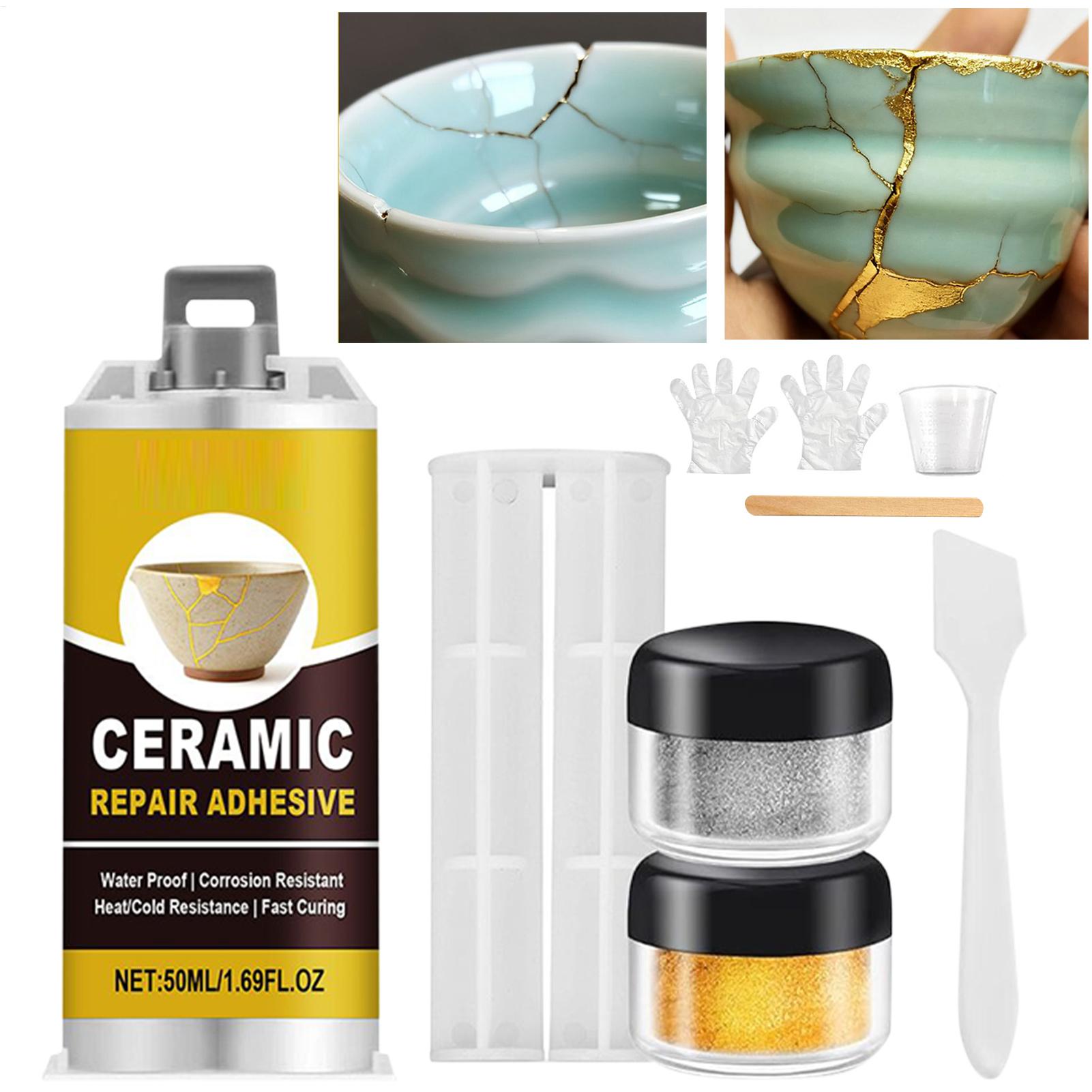 Tile Grout Repair - Porcelaine Repair Kit Gold Ceramic Glue