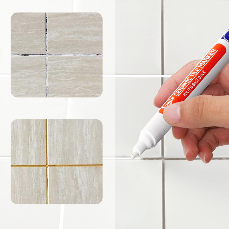 Tile Grout Repair - Waterproof Ceramic Tile Grout Marker, Mold-Resistant