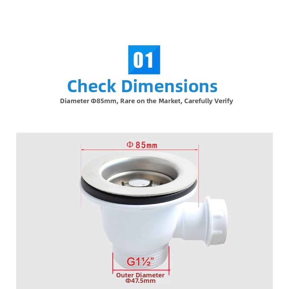 85mm Stainless Steel Kitchen S - Sink Drain Strainer review and price