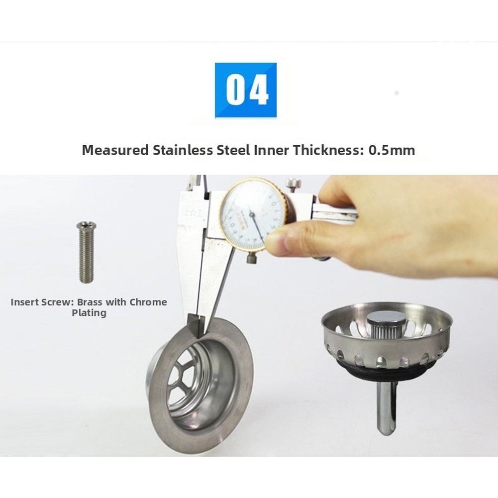 85mm Stainless Steel Kitchen S - Sink Drain Strainer review and price