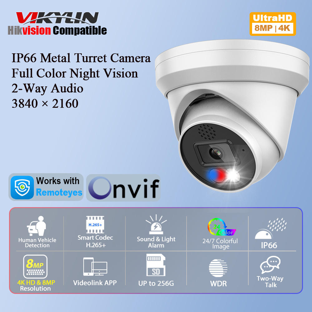 Vikylin 4K 8MP Alarm Full Colo - Home Improvement Noise review and price