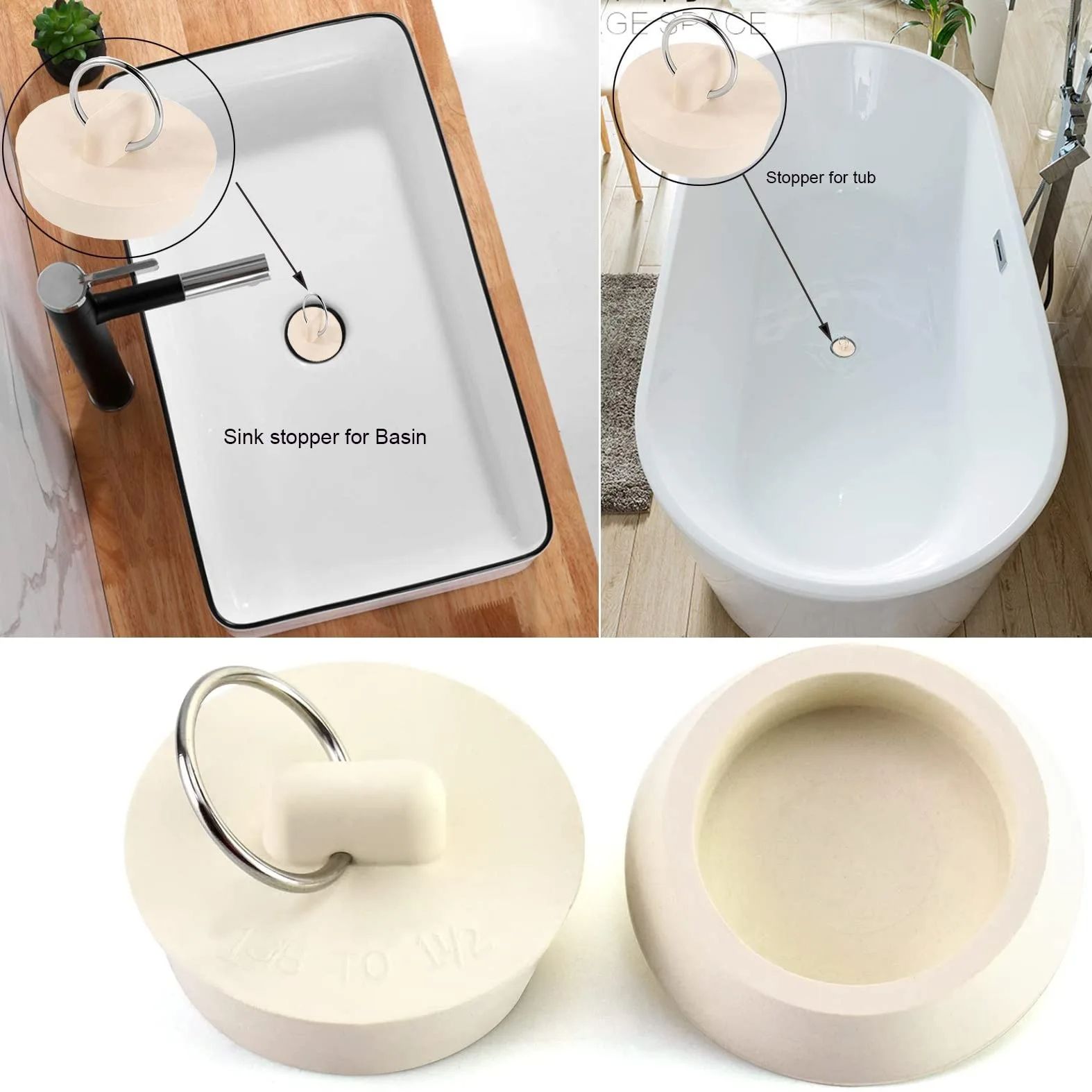 1pcs Rubber Round Tub Stopper  - Sink Drain Strainer review and price