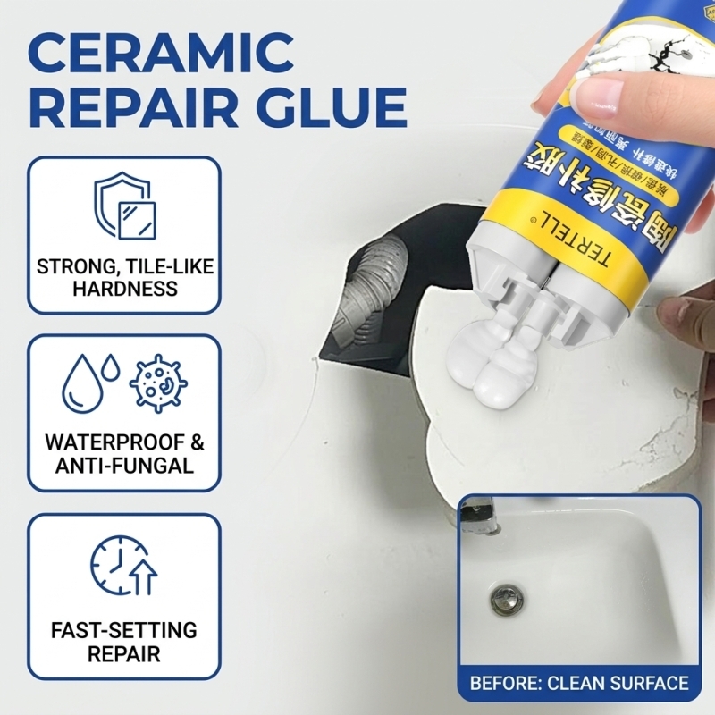 White Ceramic Crack Repair Adh - Tile Grout Repair review and price