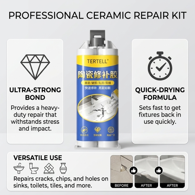 White Ceramic Crack Repair Adh - Tile Grout Repair review and price