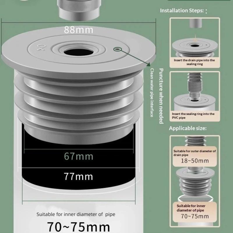 Silicone Bathroom Sewer Seal R - Sink Drain Strainer review and price